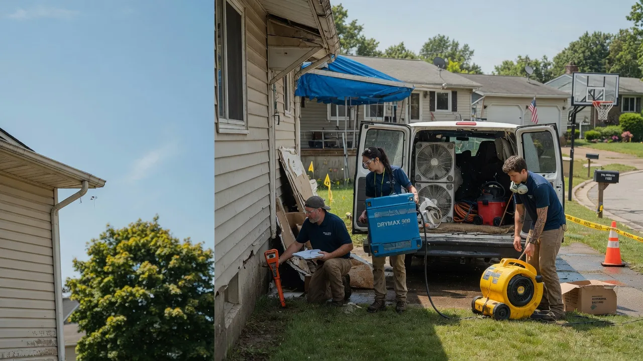 Ceiling Leak Cleanup in Burlington, WV near me